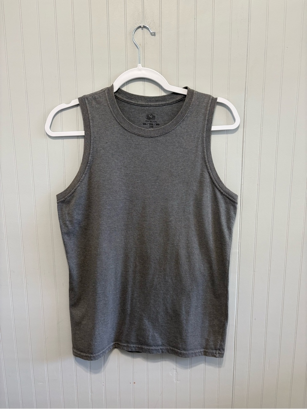Fruit of the Loom Gray Sleeveless Tank Top Kids Size 18 2xl